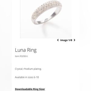Touchstone Luna ring size 7